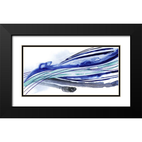 Wave Surge I Black Modern Wood Framed Art Print with Double Matting by Popp, Grace