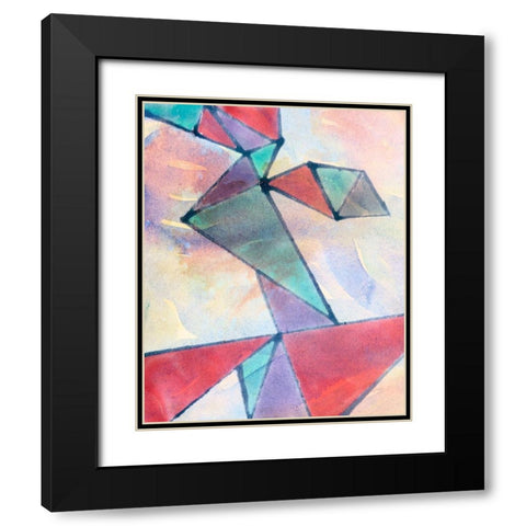 Lucent Shards I Black Modern Wood Framed Art Print with Double Matting by Douglas, Jamie
