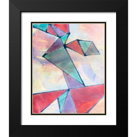 Lucent Shards I Black Modern Wood Framed Art Print with Double Matting by Douglas, Jamie