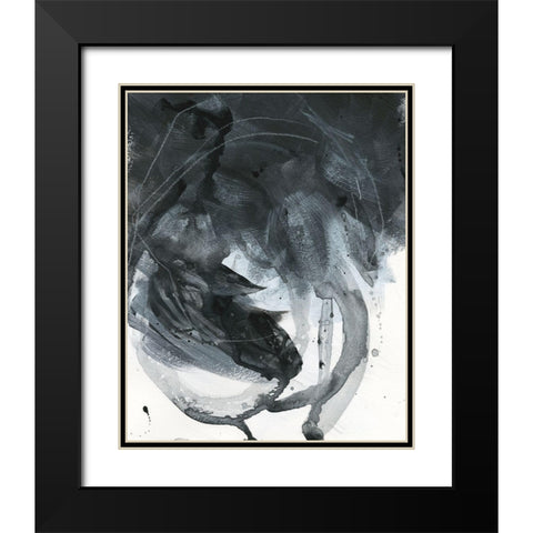 Broken Abstract I Black Modern Wood Framed Art Print with Double Matting by Parker, Jennifer Paxton