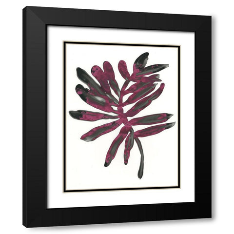Foliage Fossil III Black Modern Wood Framed Art Print with Double Matting by Vess, June Erica