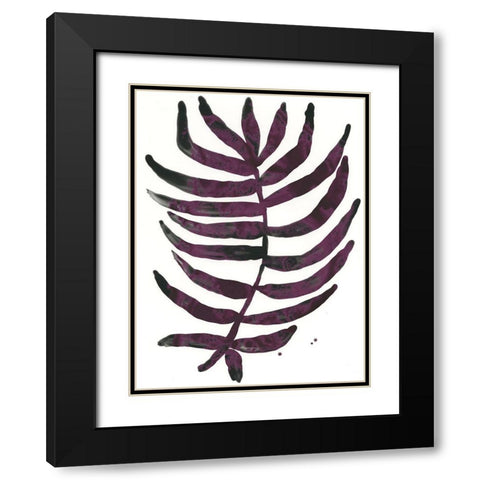 Foliage Fossil VI Black Modern Wood Framed Art Print with Double Matting by Vess, June Erica