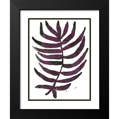Foliage Fossil VI Black Modern Wood Framed Art Print with Double Matting by Vess, June Erica