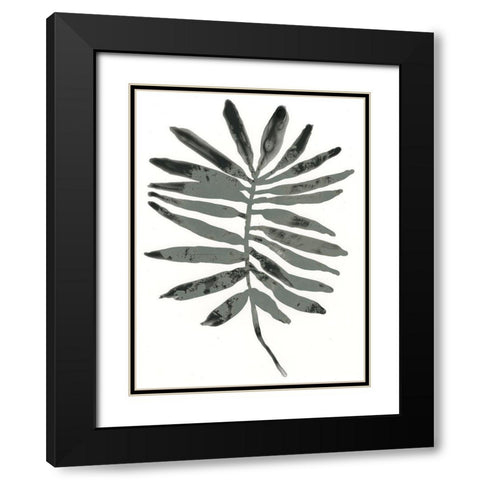 Foliage Fossil VII Black Modern Wood Framed Art Print with Double Matting by Vess, June Erica