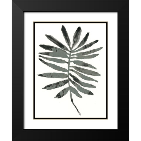 Foliage Fossil VII Black Modern Wood Framed Art Print with Double Matting by Vess, June Erica
