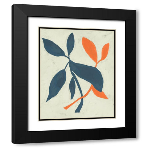 Tropic I Black Modern Wood Framed Art Print with Double Matting by Zarris, Chariklia