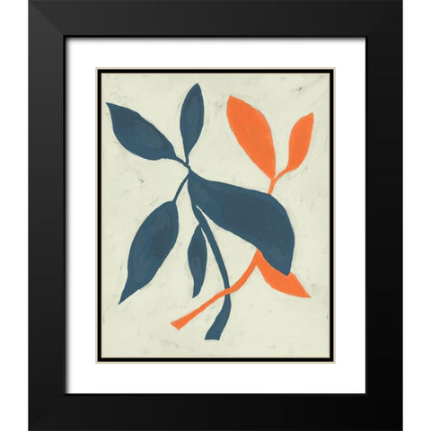 Tropic I Black Modern Wood Framed Art Print with Double Matting by Zarris, Chariklia