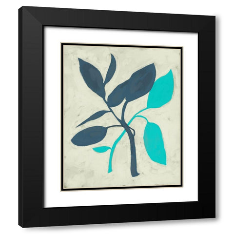 Tropic III Black Modern Wood Framed Art Print with Double Matting by Zarris, Chariklia