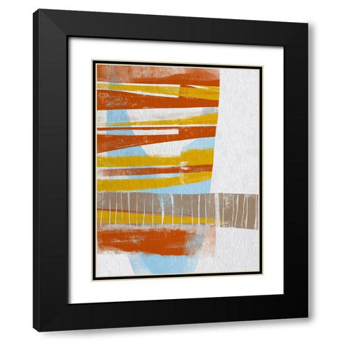 Calder II Black Modern Wood Framed Art Print with Double Matting by Deans, Karen