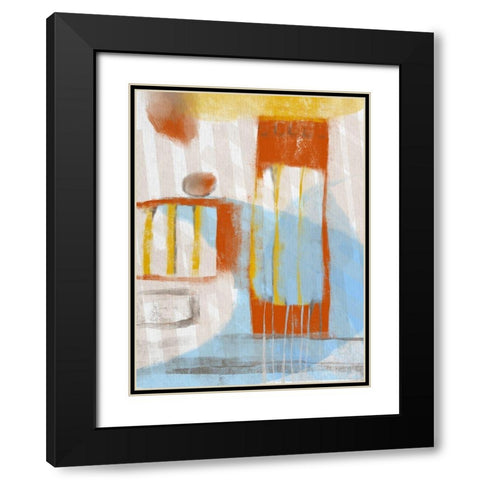 Calder III Black Modern Wood Framed Art Print with Double Matting by Deans, Karen