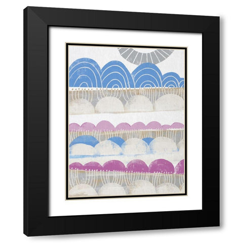 Pink Dream II Black Modern Wood Framed Art Print with Double Matting by Deans, Karen