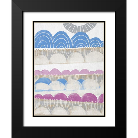 Pink Dream II Black Modern Wood Framed Art Print with Double Matting by Deans, Karen