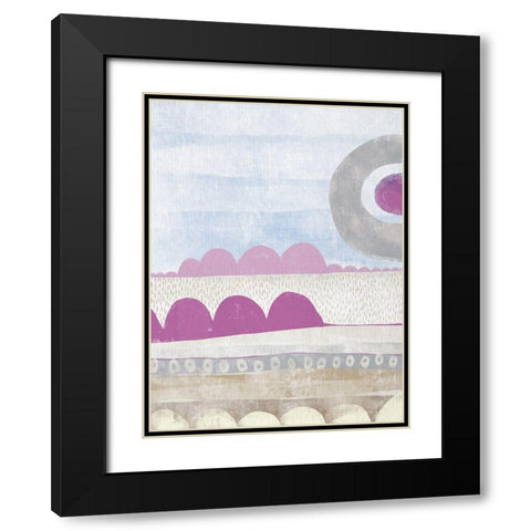 Pink Dream III Black Modern Wood Framed Art Print with Double Matting by Deans, Karen