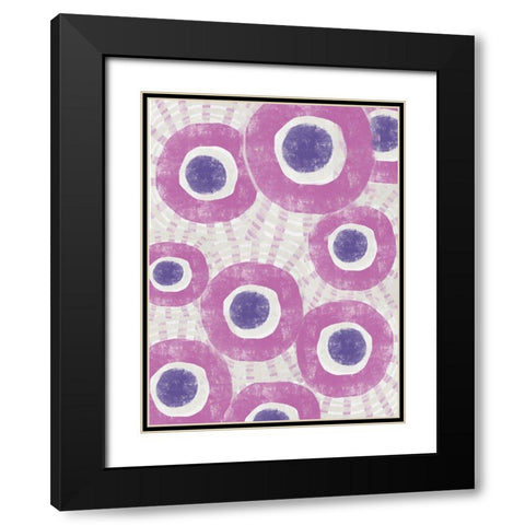 Pink Dream IV Black Modern Wood Framed Art Print with Double Matting by Deans, Karen