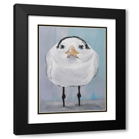 Nope Black Modern Wood Framed Art Print with Double Matting by Roll, Dlynn