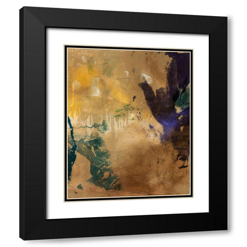 Amber Haze I Black Modern Wood Framed Art Print with Double Matting by Jasper, Sisa