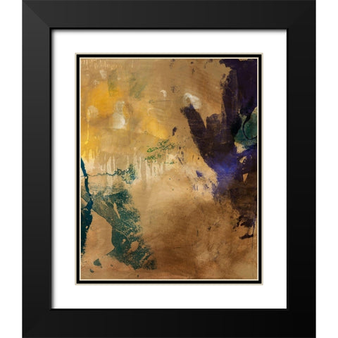 Amber Haze I Black Modern Wood Framed Art Print with Double Matting by Jasper, Sisa