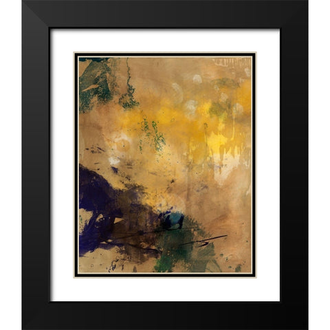 Amber Haze II Black Modern Wood Framed Art Print with Double Matting by Jasper, Sisa
