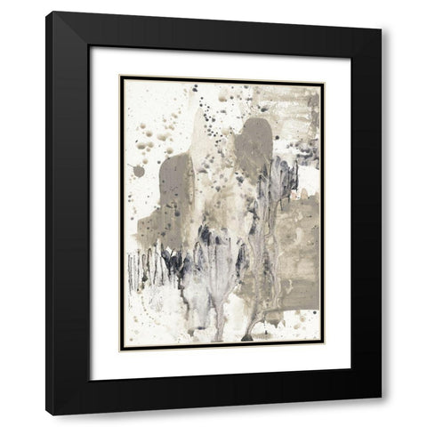 Custom Paynes Splash I Black Modern Wood Framed Art Print with Double Matting by Goldberger, Jennifer