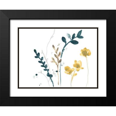 Navy Garden Inspiration VI Black Modern Wood Framed Art Print with Double Matting by Vess, June Erica