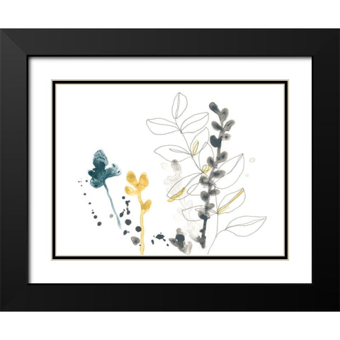 Navy Garden Inspiration VIII Black Modern Wood Framed Art Print with Double Matting by Vess, June Erica