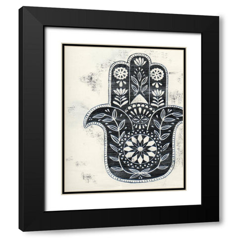Day Hamsa II Black Modern Wood Framed Art Print with Double Matting by Popp, Grace