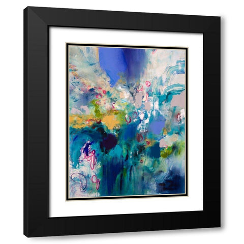 Ultramarine I Black Modern Wood Framed Art Print with Double Matting by Gardner, Jennifer