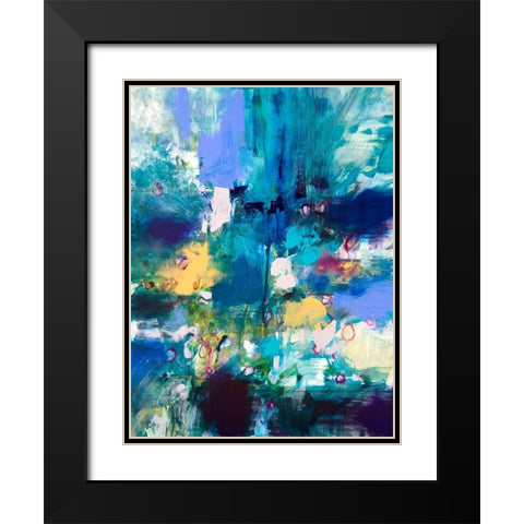 Ultramarine II Black Modern Wood Framed Art Print with Double Matting by Gardner, Jennifer