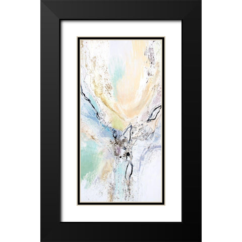Seafoam Neutral I Black Modern Wood Framed Art Print with Double Matting by Gardner, Jennifer