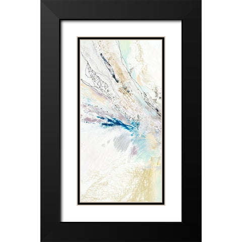 Seafoam Neutral II Black Modern Wood Framed Art Print with Double Matting by Gardner, Jennifer
