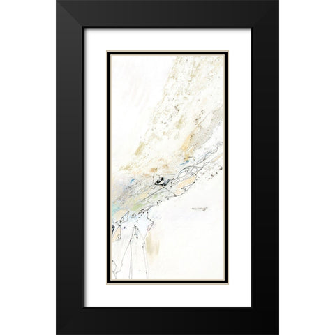 Seafoam Neutral IV Black Modern Wood Framed Art Print with Double Matting by Gardner, Jennifer
