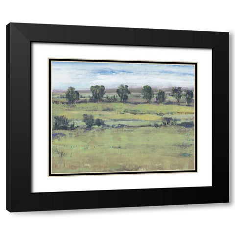 Horizon Time II Black Modern Wood Framed Art Print with Double Matting by OToole, Tim