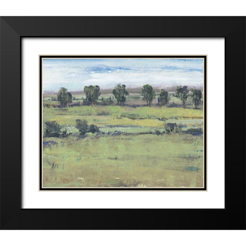 Horizon Time II Black Modern Wood Framed Art Print with Double Matting by OToole, Tim