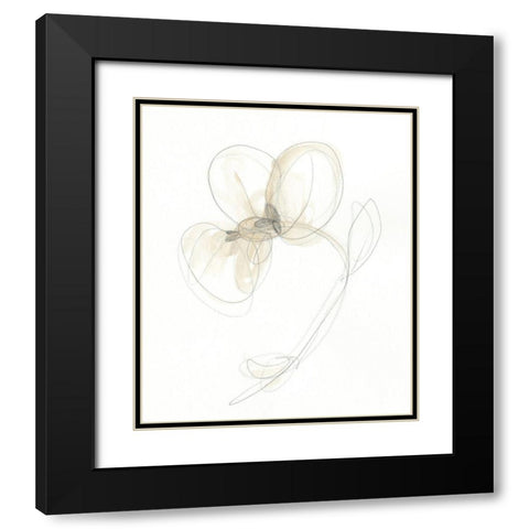 Garden Gestures I Black Modern Wood Framed Art Print with Double Matting by Vess, June Erica