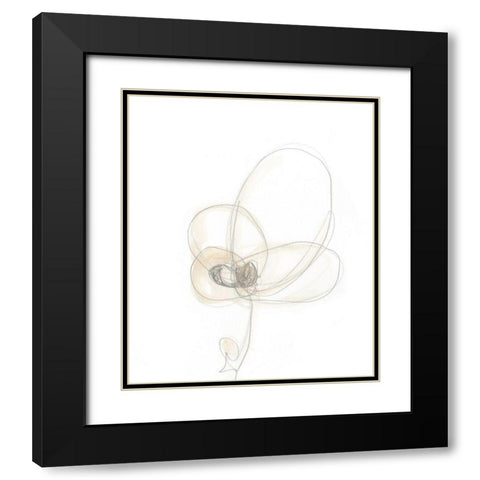 Garden Gestures IV Black Modern Wood Framed Art Print with Double Matting by Vess, June Erica