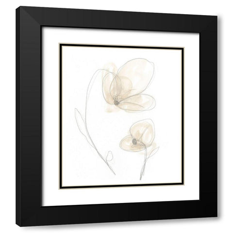 Garden Gestures V Black Modern Wood Framed Art Print with Double Matting by Vess, June Erica