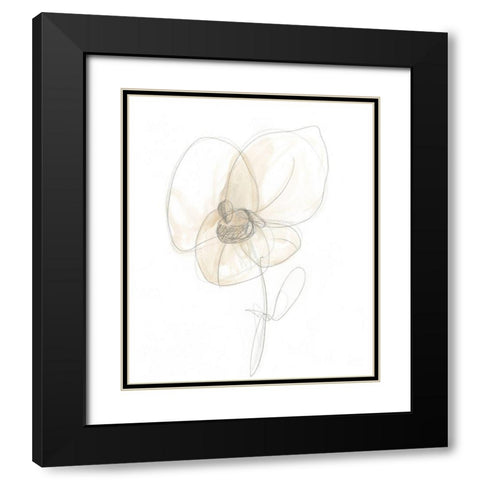Garden Gestures VII Black Modern Wood Framed Art Print with Double Matting by Vess, June Erica