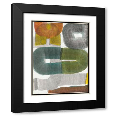 Geode Abstraction I Black Modern Wood Framed Art Print with Double Matting by Fuchs, Jodi