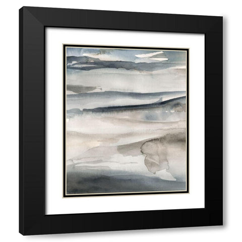 Foggy Horizon II Black Modern Wood Framed Art Print with Double Matting by Parker, Jennifer Paxton