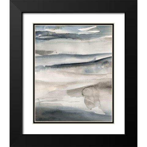 Foggy Horizon II Black Modern Wood Framed Art Print with Double Matting by Parker, Jennifer Paxton
