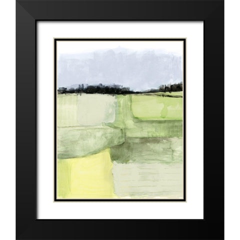 Pale Vista II Black Modern Wood Framed Art Print with Double Matting by Borges, Victoria