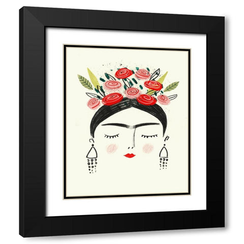 Fridas Dreams I Black Modern Wood Framed Art Print with Double Matting by Borges, Victoria
