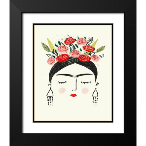 Fridas Dreams I Black Modern Wood Framed Art Print with Double Matting by Borges, Victoria