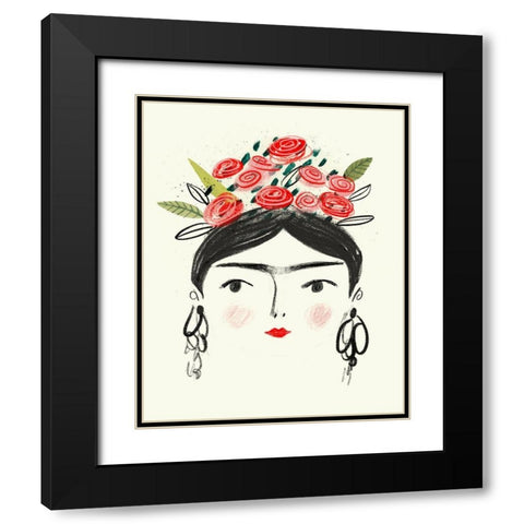 Fridas Dreams II Black Modern Wood Framed Art Print with Double Matting by Borges, Victoria
