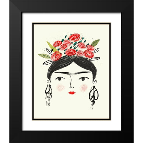 Fridas Dreams II Black Modern Wood Framed Art Print with Double Matting by Borges, Victoria