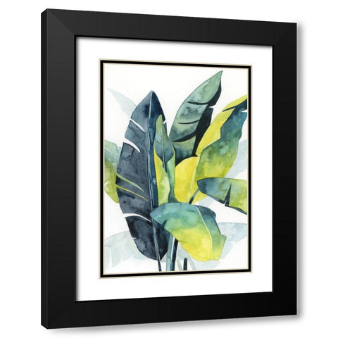 Sunset Palm Composition III Black Modern Wood Framed Art Print with Double Matting by Popp, Grace