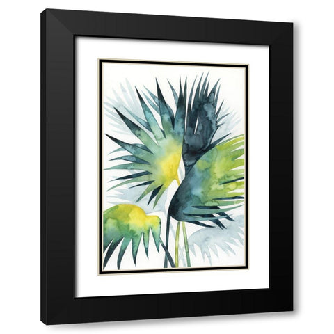 Sunset Palm Composition IV Black Modern Wood Framed Art Print with Double Matting by Popp, Grace