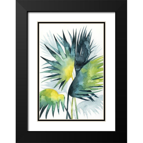 Sunset Palm Composition IV Black Modern Wood Framed Art Print with Double Matting by Popp, Grace