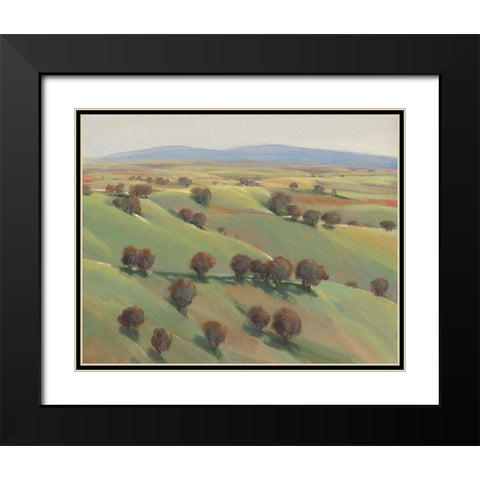 Beyond the Hills II Black Modern Wood Framed Art Print with Double Matting by OToole, Tim