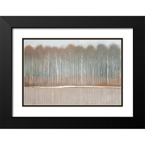 Along the River Bank II Black Modern Wood Framed Art Print with Double Matting by OToole, Tim